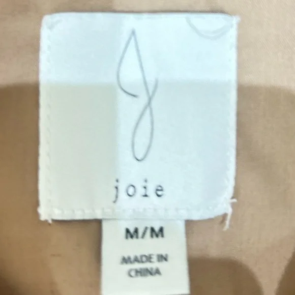 Joie Camel Belted Blazer shacket shirt jacket size medium - Picture 10 of 10